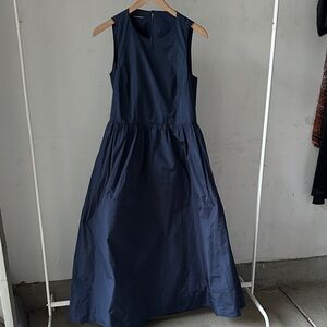 Emporio Armani Navy Blue Midi Dress